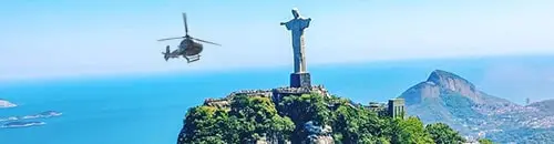Passeio de Helicóptero Rio de Janeiro - Cristo Redentor - 4FLY RJ - 20 minutos